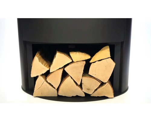 PANADERO Oval Houtkachel – Matzwart Staal, 8,7 kW - Afbeelding 6