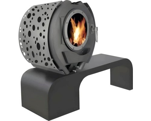 France Turbo Sofia 6/8 Houtkachel – Zwart Staal, 8 kW - Afbeelding 4