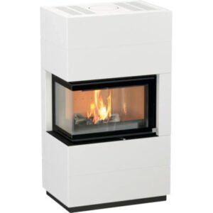 Thermia Integra Plus Line Links Houtkachel – Wit Staal, 8 kW