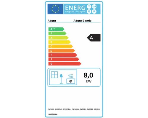 Aduro 9 Houtkachel – Zwart Staal met Lade, 8 kW - Afbeelding 10