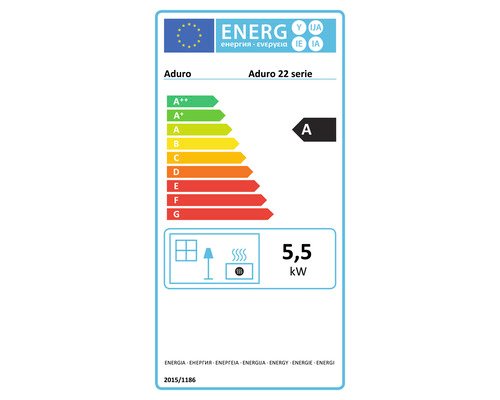 Aduro 22.3 Lux Houtkachel – Zwart Staal, 5,5 kW - Afbeelding 4