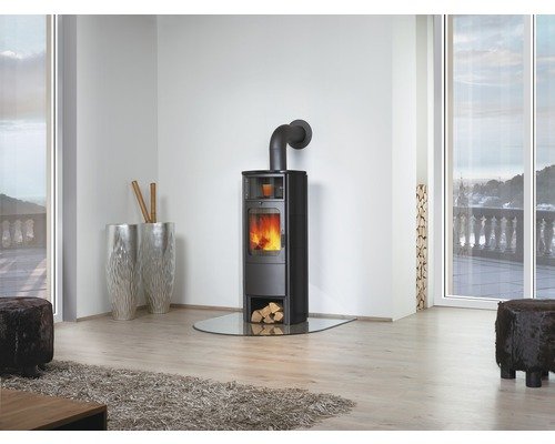 HARK Opera-B Grande Houtkachel – Zwarte Metro Keramiek, 7 kW - Afbeelding 2
