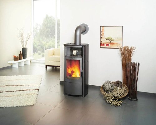HARK Opera-B Haardkachel – Meteoorzwarte Keramiek, 7 kW - Afbeelding 2