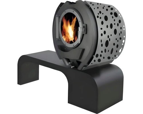 France Turbo Sofia 6/8 Houtkachel – Zwart Staal, 8 kW