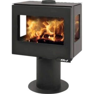 France Turbo Lorena 8 Houtkachel – Zwart Staal, 8 kW