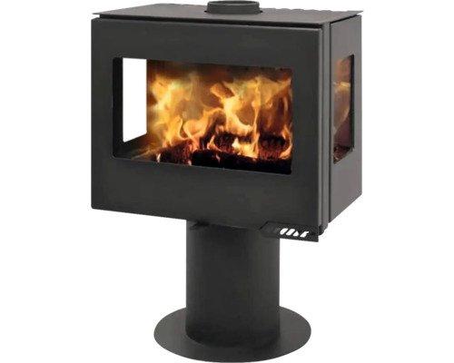 France Turbo Lorena 8 Houtkachel – Zwart Staal, 8 kW