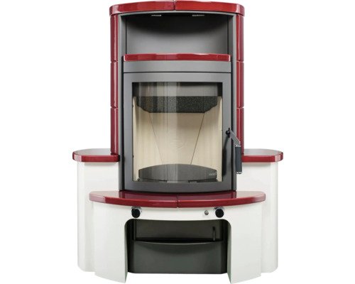 HARK Avenso GT ECOplus Houtkachel – Bordeauxrode Keramiek, 6 kW - Afbeelding 5