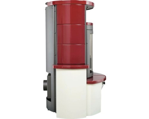 HARK Avenso GT ECOplus Houtkachel – Bordeauxrode Keramiek, 6 kW - Afbeelding 7