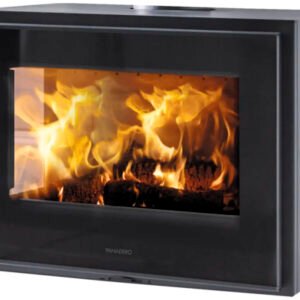 PANADERO Java Wall Houtkachel – Zwart Staal, 8 kW