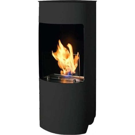 Bio cheminée au sol Cortina 2,5 kW, verre de protection réservoir 1,2 L