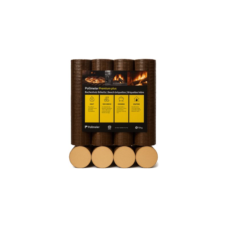 Bûche compressée - Briquettes 100% Hêtre Premium - 960kg (96 sacs de 10 kg) - Afbeelding 2