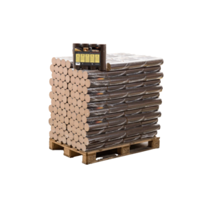 Bûche compressée - Briquettes 100% Hêtre Premium - 960kg (96 sacs de 10 kg)