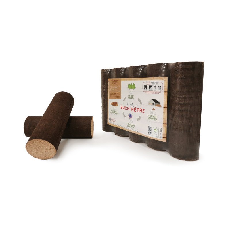 Bûches compressées 100% hêtre - Palette de 1040kg - Afbeelding 5