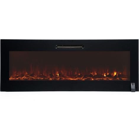 cheminée à encastrer électrique murale Kekai 2000W, Dimensions 127x16x48 cm - Afbeelding 5