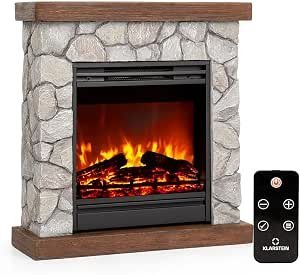 Cheminée décorative électrique Klarstein 1800W, Effet Flamme