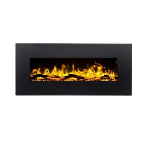 Cheminée electrique murale Albion 110 cm illumine votre intérieur sans chaleur