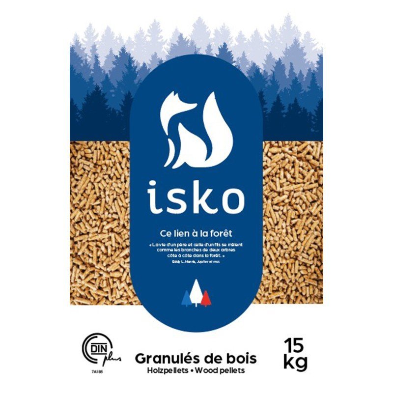 Demi palette granules de bois ISKO 35 sacs – Image 3