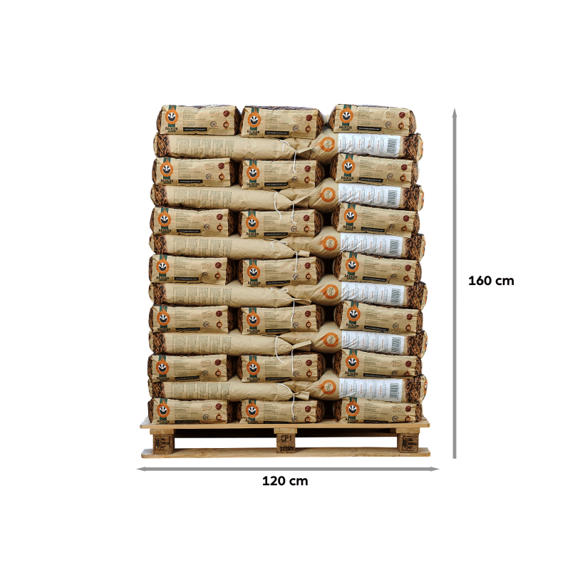 Granulé de bois BADGER 65 sacs - 975kg - Afbeelding 2