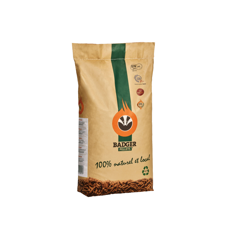 Granulé de bois BADGER 65 sacs - 975kg