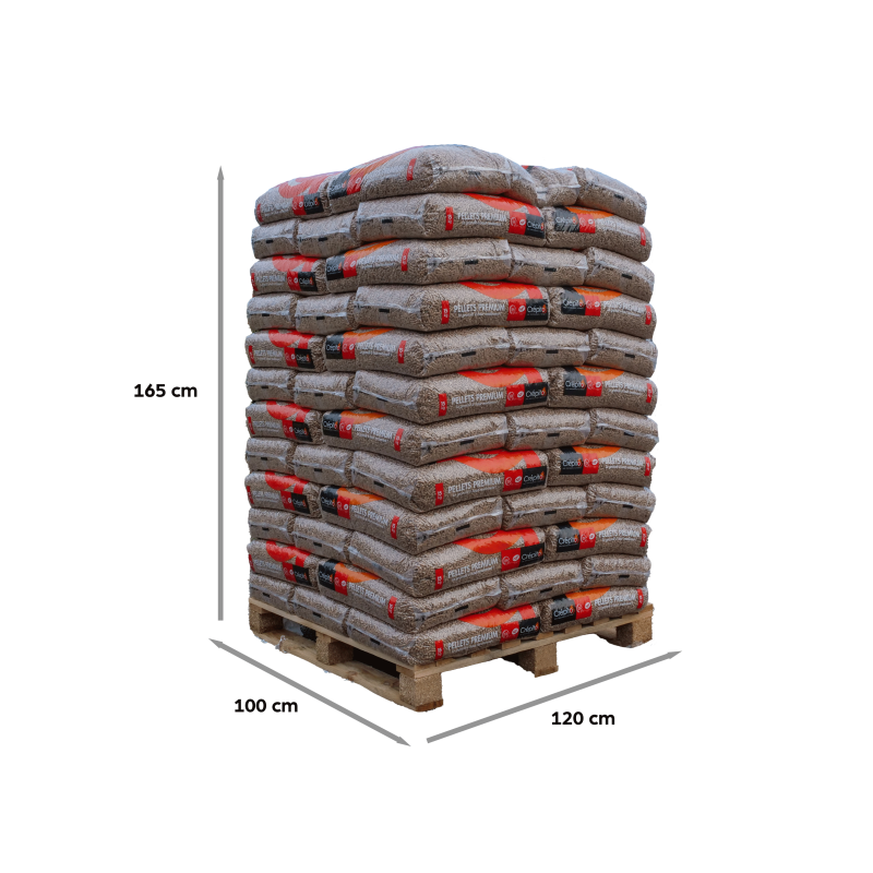 Sac granulés de bois Crépito (palette de 72 sacs - 1080kg) - Afbeelding 3