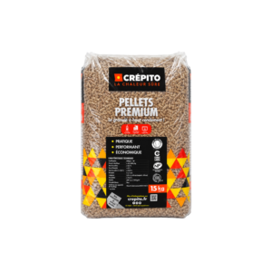 Sac granulés de bois Crépito (palette de 72 sacs - 1080kg)