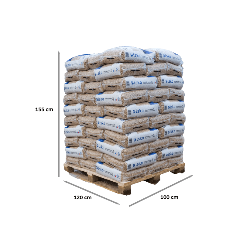 Granules de bois ISKO - Palette de 70 sacs 1050kg - Afbeelding 3