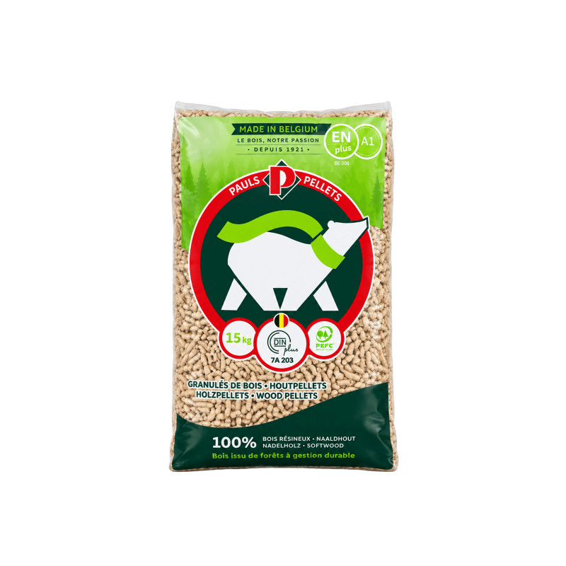Sac de granulés bois PAULS Pellets 70 sacs -1050kg