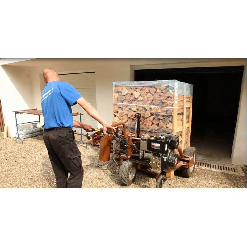Bois sur palette 2st 33cm de bois spécial poêle de masse - sec séchoirs - prêt à l'emploi - résineux/feuillus - Afbeelding 4