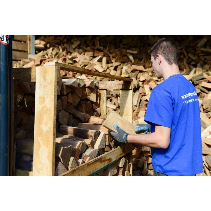 Bois sur palette 2st 33cm de bois spécial poêle de masse - sec séchoirs - prêt à l'emploi - résineux/feuillus - Afbeelding 3