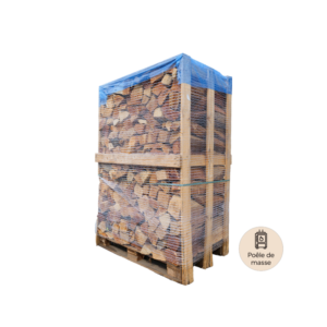 Bois sur palette 2st 33cm de bois spécial poêle de masse - sec séchoirs - prêt à l'emploi - résineux/feuillus